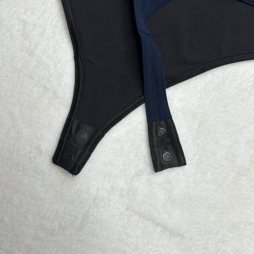 Lululemon one piece thong body suit True Navy and Black, size 8 - Picture 14 of 15